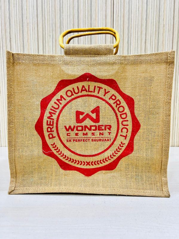 Natural Eco-friendly Jute Cane Handle Shopping Bag