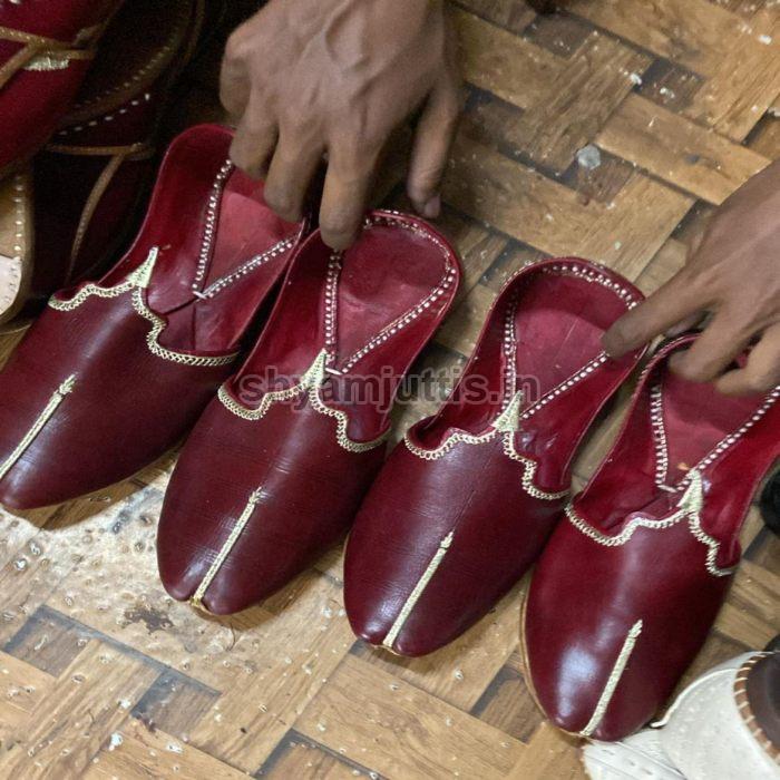 Mens Brown Punjabi Jutti