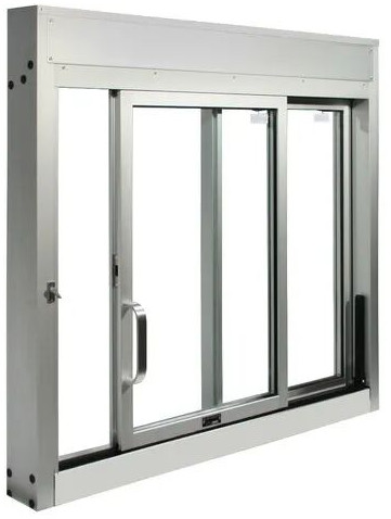 Plain Polished Aluminum Sliding Window for Home, Hotel, Office