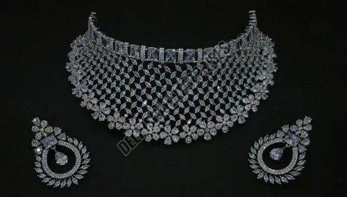 American Diamond Necklace Set