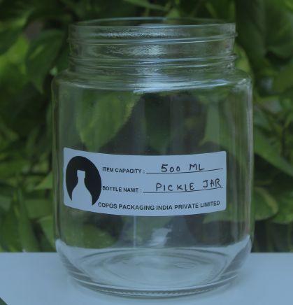 Pickle Glass Jar, Capacity : 500 ML