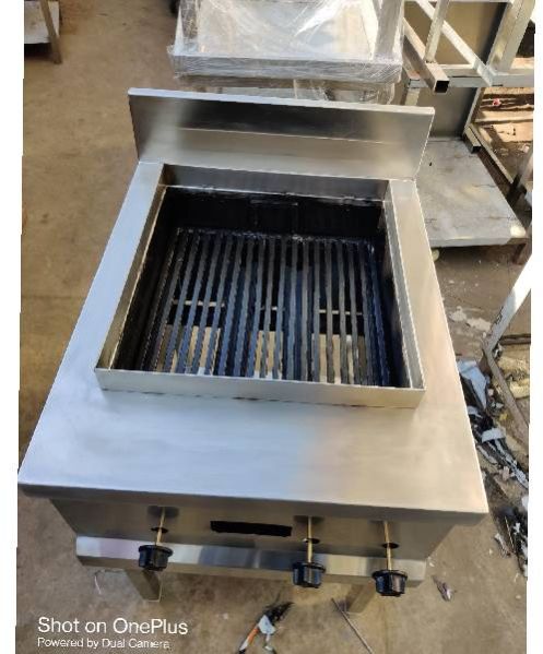 SS Barbecue Charcoal Or Gas Operated