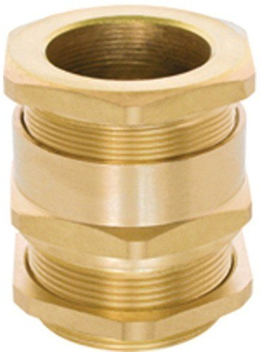 Polished Brass Cable Gland, Color : Golden