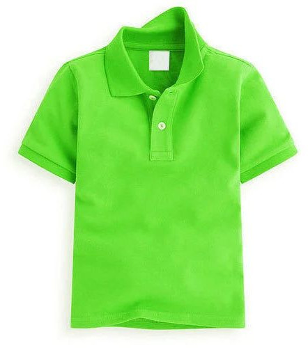 Plain Cotton Boys Polo T-Shirt