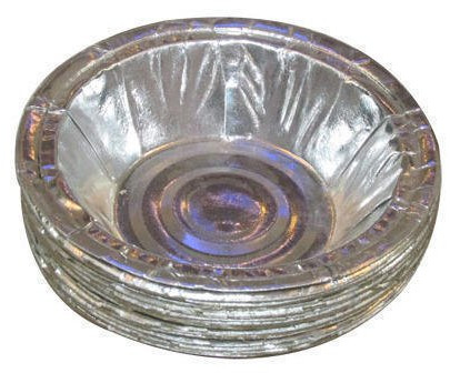 7 Inch Silver Disposable Paper Bowl for Serving Food