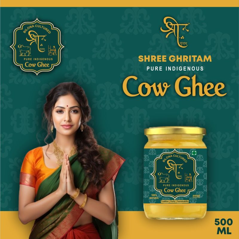 Shree Ghritam(500ml) 100% Organic A2 Cow Bilona Ghee