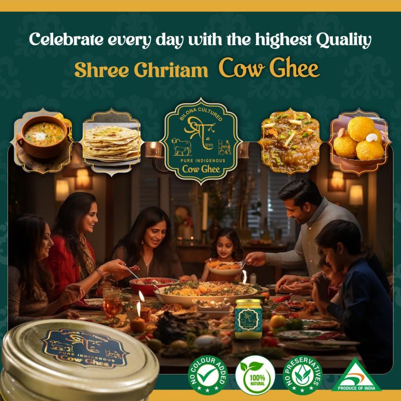 Shree Ghritam(500ml) 100% Organic A2 Cow Bilona Ghee