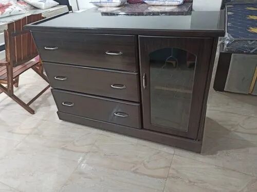 Polished Wooden Storage Cabinet for Home, Hotel