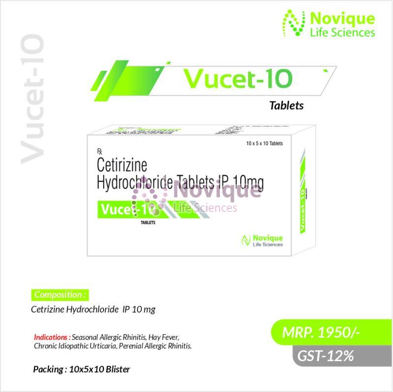 Cetirizine Hydrochloride Tablets 10mg