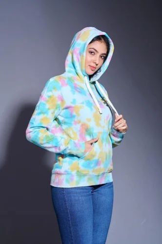 Ladies Printed Hoodie