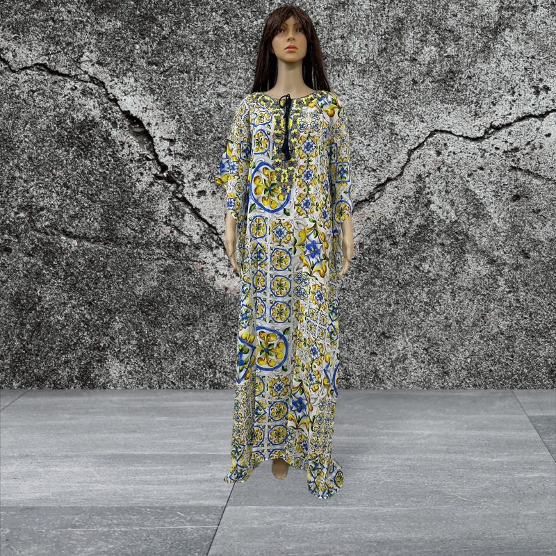 Ladies Long Embroidered Kaftans