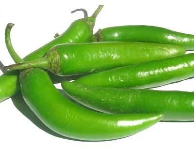 fresh green chilli