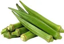 Natural Green Fresh Okra