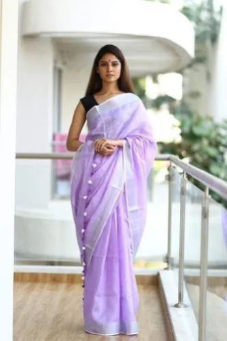 linen saree
