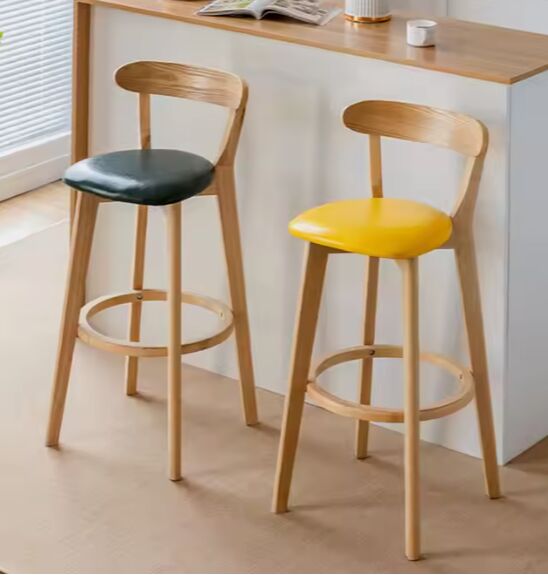 Modern Wooden Bar Chair