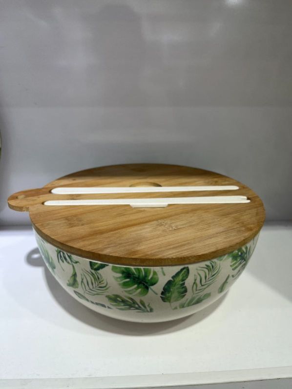 Bamboo Fibre Serving Bowl With Lid