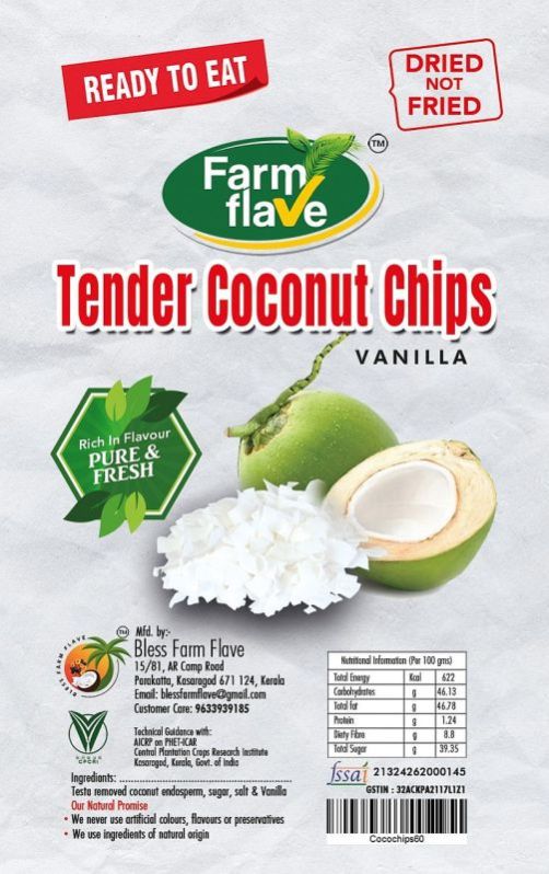 Vanilla Flavour Tender Coconut Chips