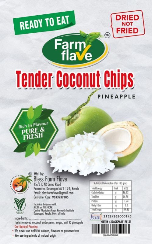 Pineapple Flavour Tender Coconut Chips