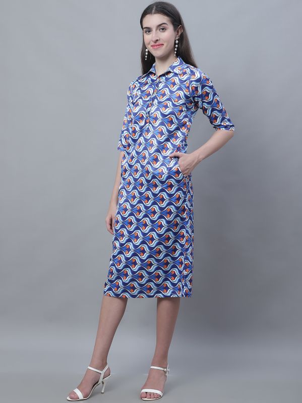 Ladies Printed Sheath Dress