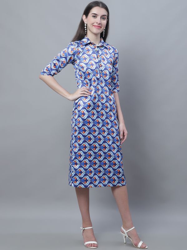 Ladies Printed Sheath Dress