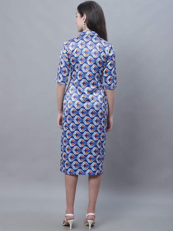 Ladies Printed Sheath Dress