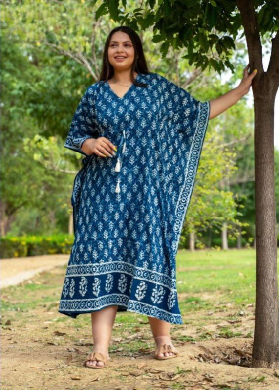 Ladies Block Printed Kaftan