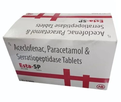 Aceclofenac, Paracetamol & Serratiopeptidase Tablets