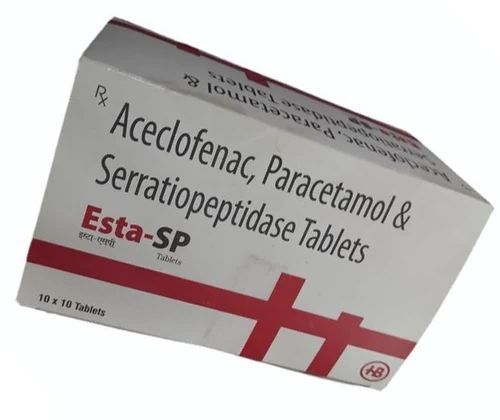 Aceclofenac, Paracetamol & Serratiopeptidase Tablets