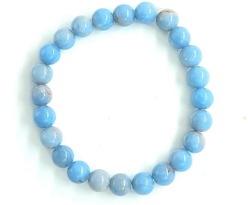 Blue Angelite Gemstone Bracelet