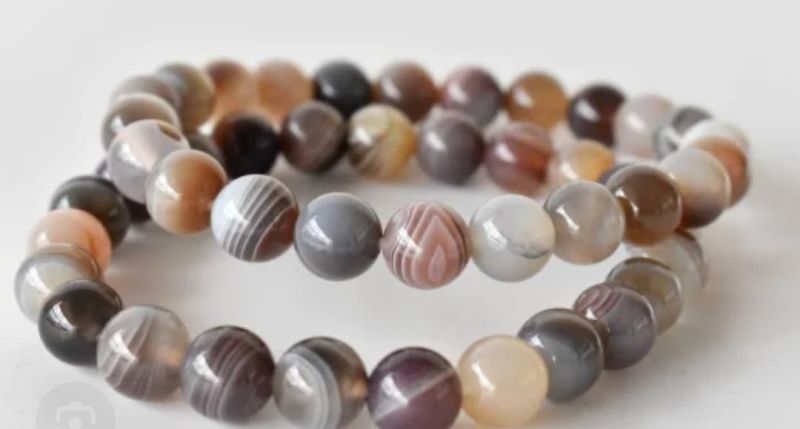 Botswana Agate Gemstone Bracelet