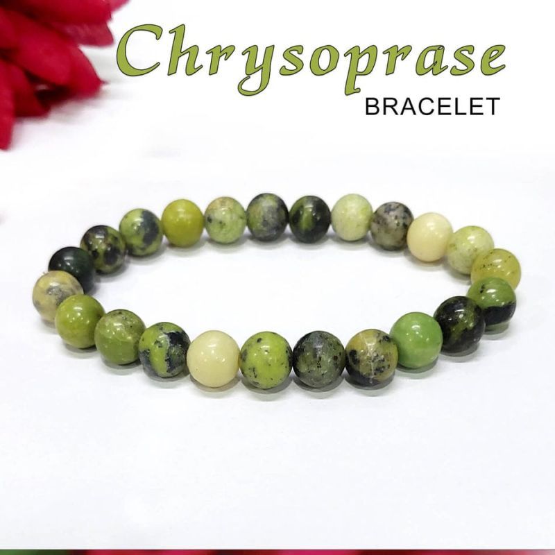 Chrysoprase Gemstone Bracelets