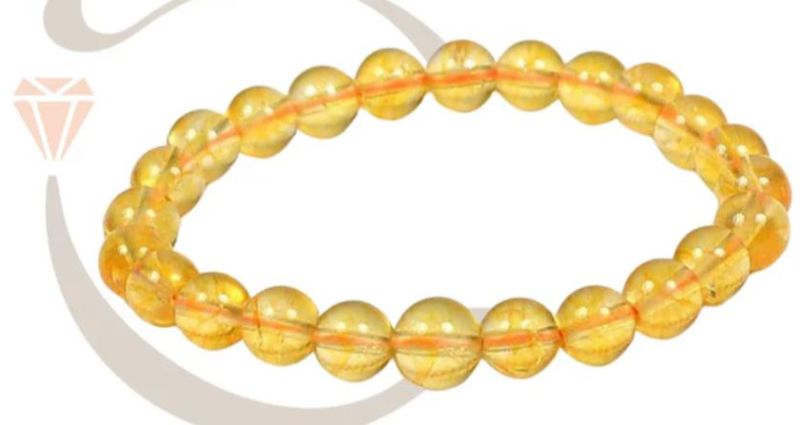 Citrine Stone Beaded Bracelet