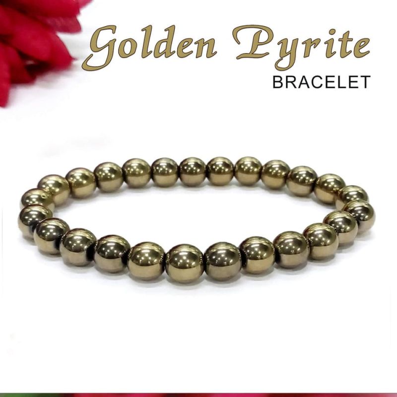 Golden Pyrite Stone Bracelets