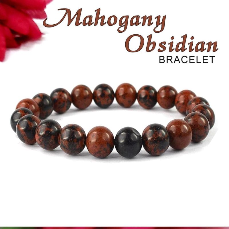 Mahogany Obsidian Gemstone Bracelets