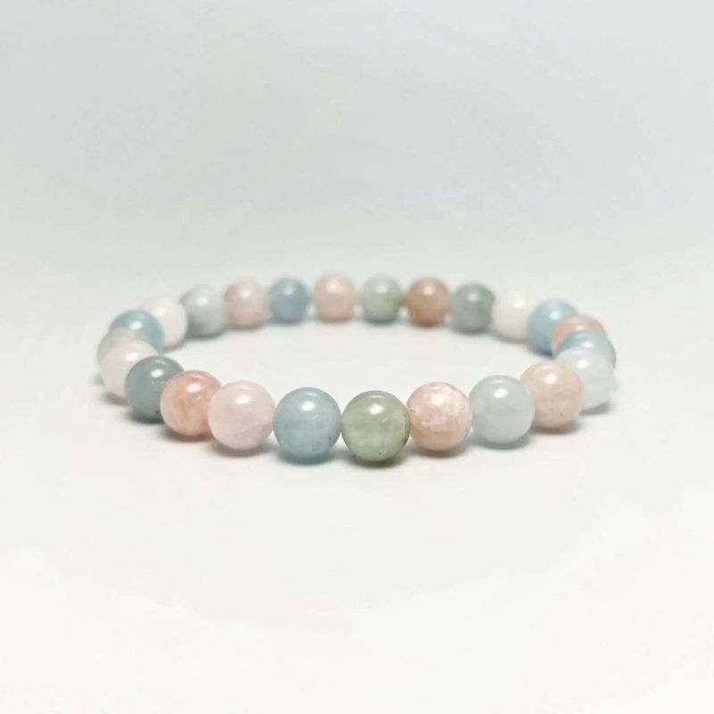 Morgonite Gemstone Bracelets