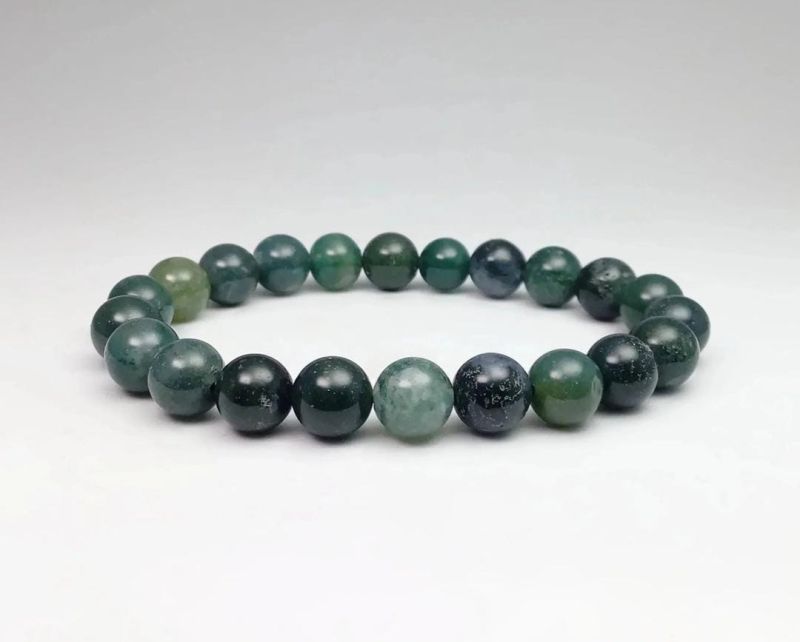 Moss Agate Gemstone Bracelets