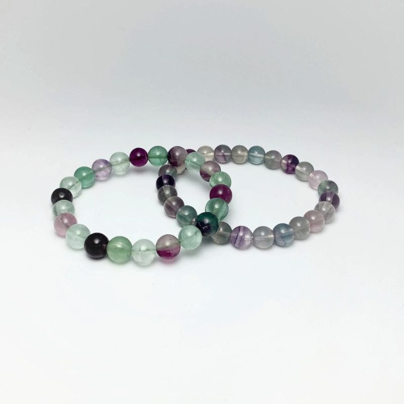 Multi Fluorite Gemstone Bracelets