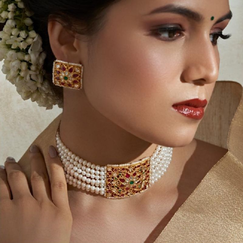 South Indian Kundan Choker Necklace