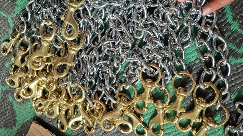 Brass Huck Dog Chains