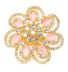 Gold Plated Baby Pink Ring