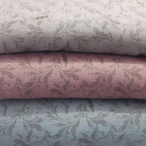 Linen Brasso Printed Fabric