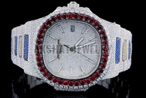 Diamond Studded Exclusive Moissanite Diamond Wrist Watch