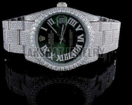 Fabulous Moissanite Diamond Studded Watch