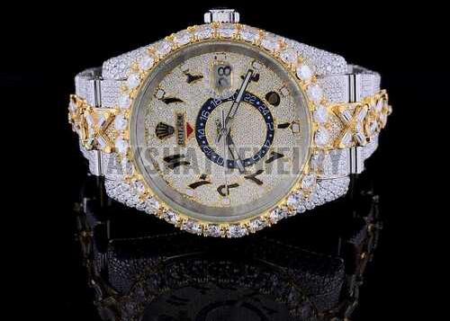 Real Diamonds Round Moissanite Diamond Watch