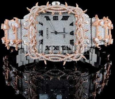 Round Cut Fully Studded Diamond Watch