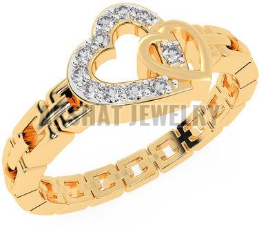 Twin Heart Diamond Ring