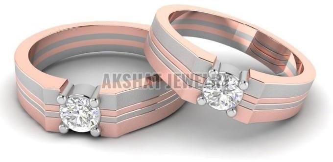 Fancy Party Wear Couple Platinum Rings