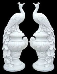 Marble Peacock Statue