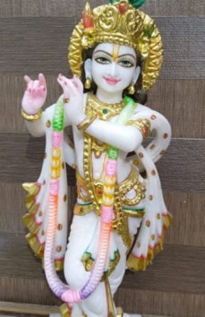 Marble Radha Krishna God Statue