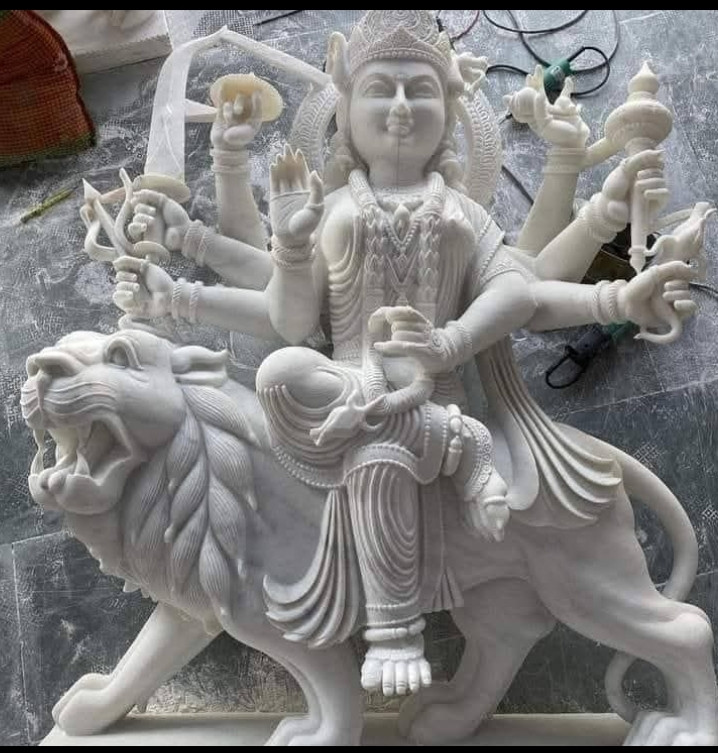 Marble Stone Durga Statue